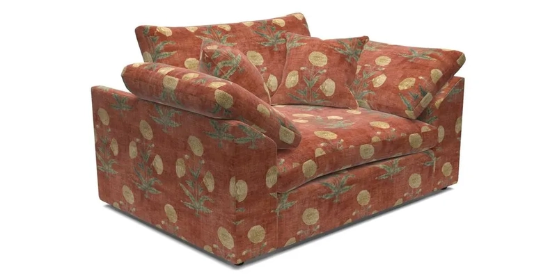 Big Softie Sloped Arm Snuggler in Two Tone Plain Biscuit