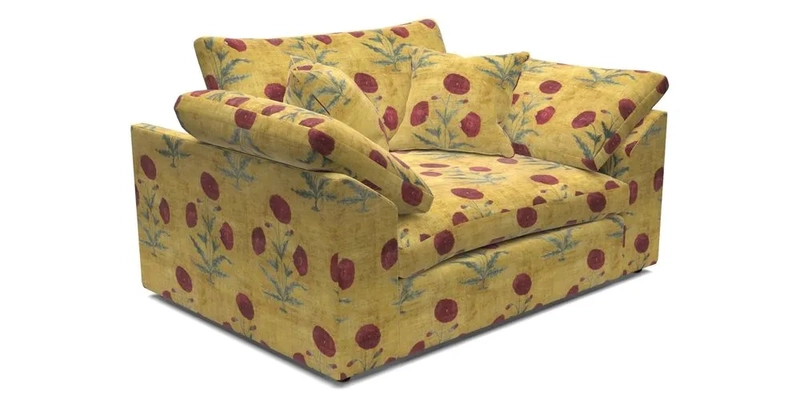 Big Softie Sloped Arm Snuggler in Two Tone Plain Biscuit