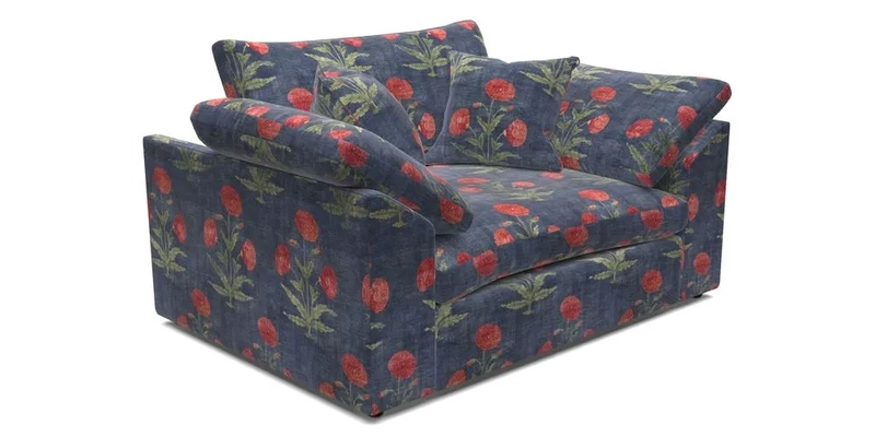 Big Softie Sloped Arm Snuggler in Two Tone Plain Biscuit