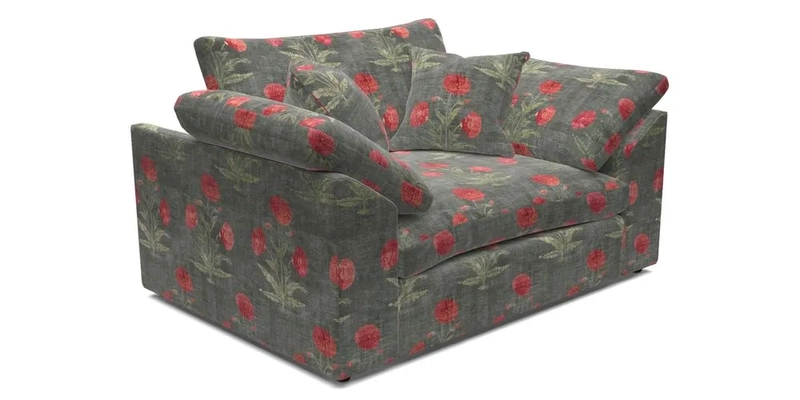 Big Softie Sloped Arm Snuggler in Two Tone Plain Biscuit