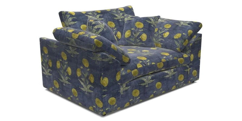 Big Softie Sloped Arm Snuggler in Two Tone Plain Biscuit