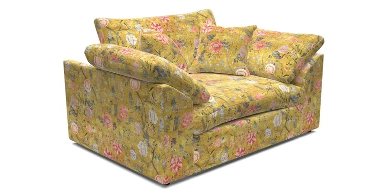 Big Softie Sloped Arm Snuggler in Two Tone Plain Biscuit