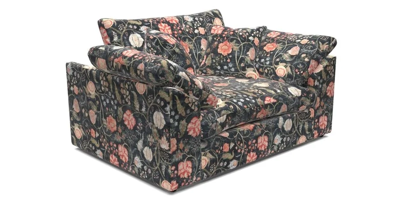 Big Softie Sloped Arm Snuggler in Two Tone Plain Biscuit