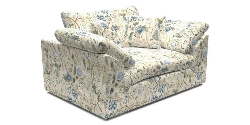 Big Softie Sloped Arm Snuggler in Two Tone Plain Biscuit