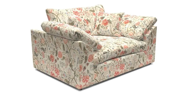 Big Softie Sloped Arm Snuggler in Two Tone Plain Biscuit