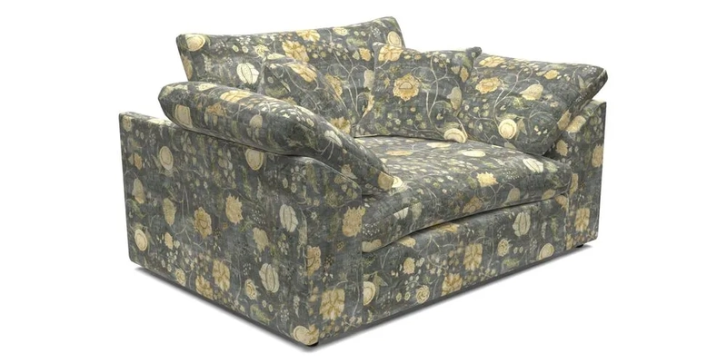 Big Softie Sloped Arm Snuggler in Two Tone Plain Biscuit