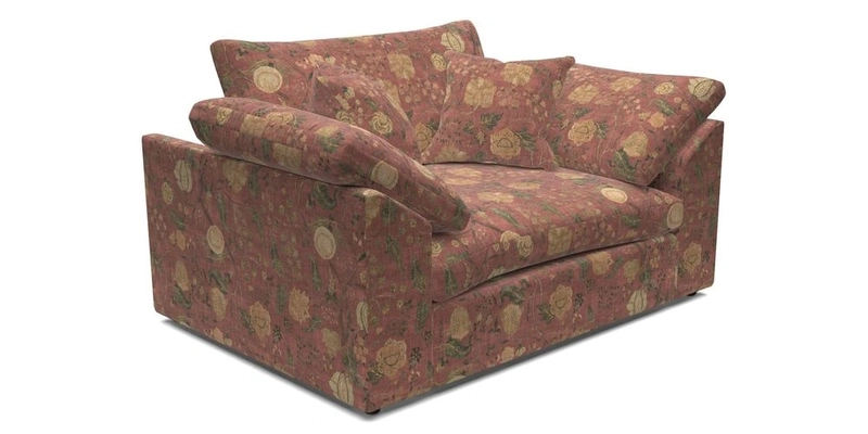 Big Softie Sloped Arm Snuggler in Two Tone Plain Biscuit