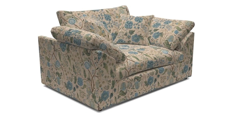 Big Softie Sloped Arm Snuggler in Two Tone Plain Biscuit