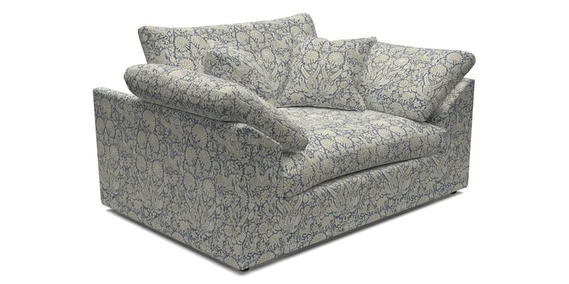 Big Softie Sloped Arm Snuggler in Two Tone Plain Biscuit