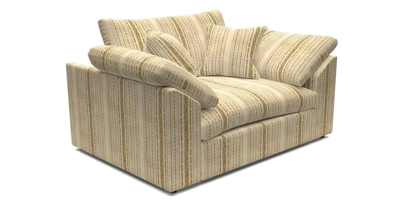 Big Softie Sloped Arm Snuggler in Two Tone Plain Biscuit