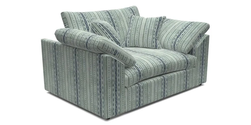 Big Softie Sloped Arm Snuggler in Two Tone Plain Biscuit