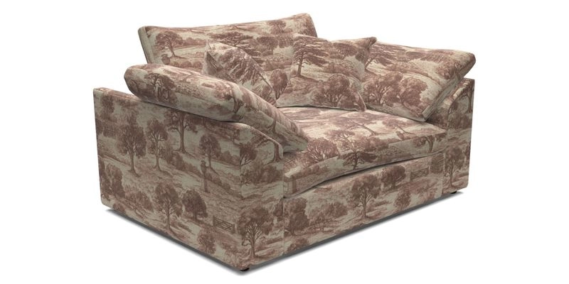 Big Softie Sloped Arm Snuggler in Two Tone Plain Biscuit