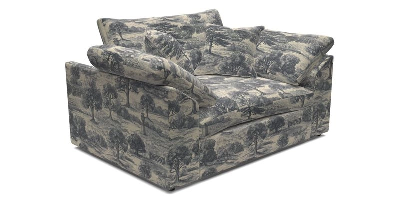 Big Softie Sloped Arm Snuggler in Two Tone Plain Biscuit