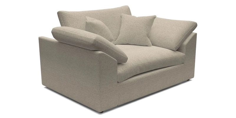 Big Softie Sloped Arm Snuggler in Two Tone Plain Biscuit