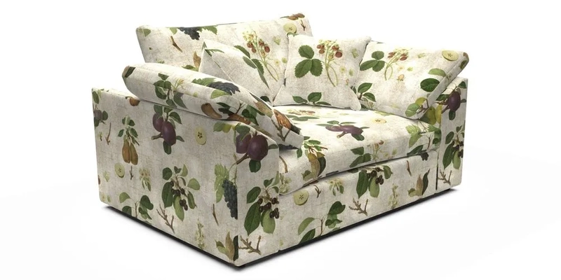 Big Softie Sloped Arm Snuggler in Two Tone Plain Biscuit