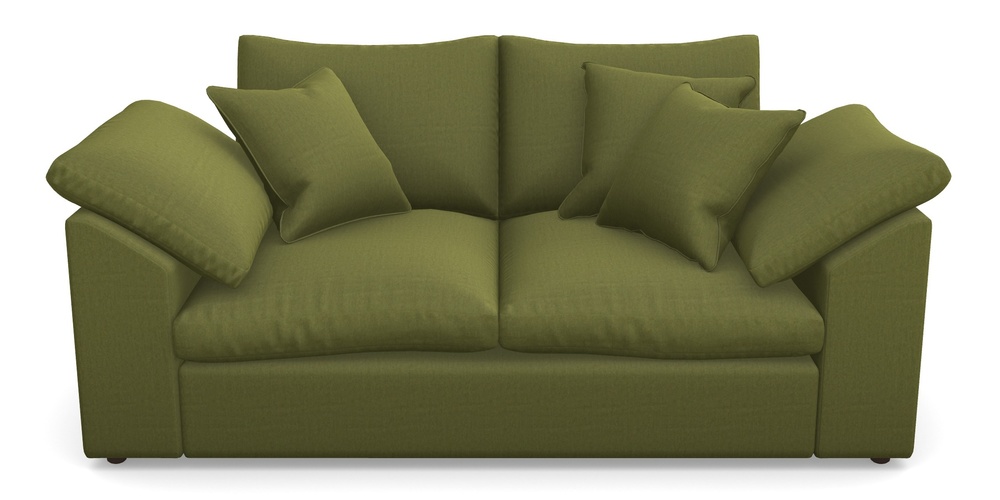 Product photograph of Big Softie Sloped Arm Sloped Arm 2 Seater Sofa In House Velvet - Olive from Sofas and Stuff Limited