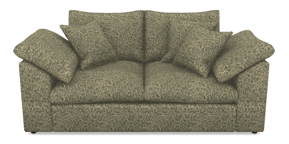 Product photograph of Big Softie Sloped Arm Sloped Arm 2 Seater Sofa In V A Drawn From Nature Collection - Willow - Dark Green from Sofas and Stuff Limited