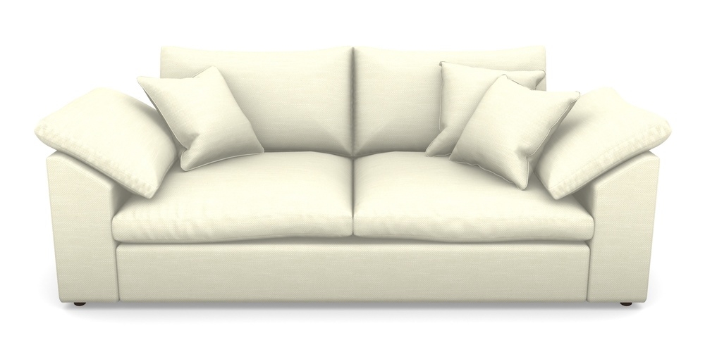 Product photograph of Big Softie Sloped Arm Sloped Arm 3 Seater Sofa In Basket Weave - Cream from Sofas and Stuff Limited
