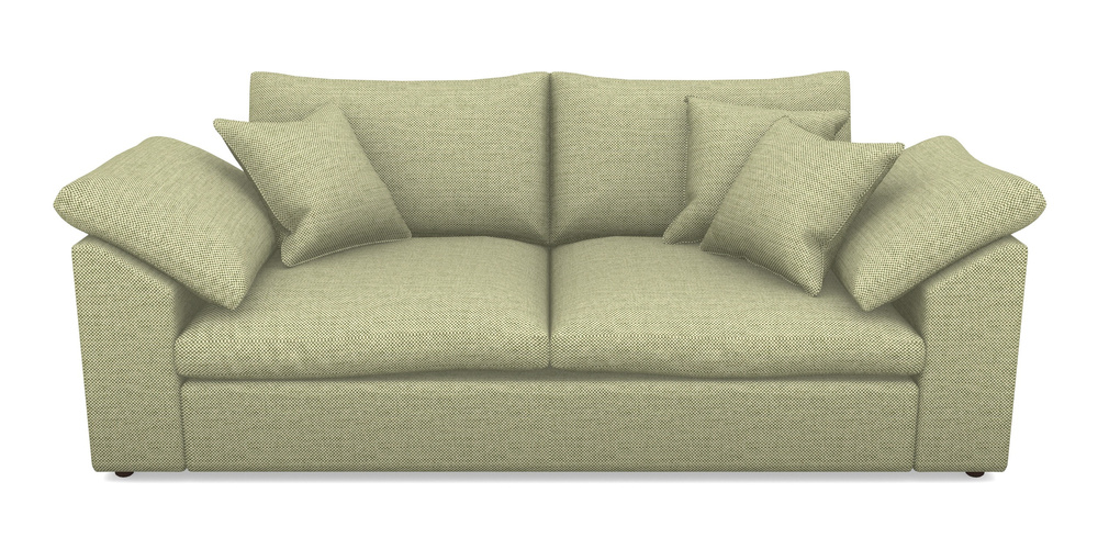 Product photograph of Big Softie Sloped Arm Sloped Arm 3 Seater Sofa In Basket Weave - Sage from Sofas and Stuff Limited