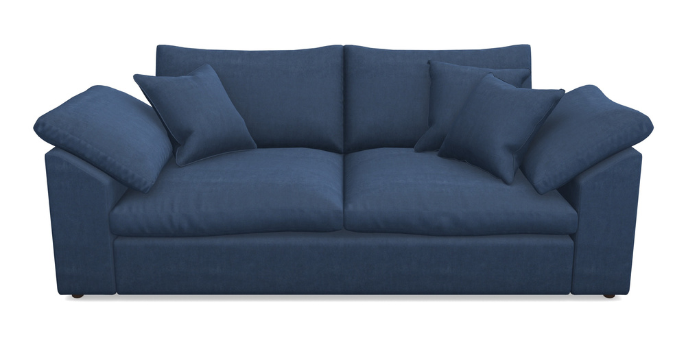 Product photograph of Big Softie Sloped Arm Sloped Arm 3 Seater Sofa In Clever Tough And Eco Velvet - Agean from Sofas and Stuff Limited