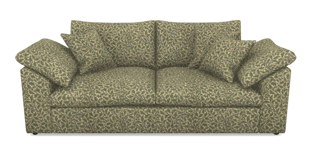 Product photograph of Big Softie Sloped Arm Sloped Arm 3 Seater Sofa In V A Drawn From Nature Collection - Oak Tree - Light Green from Sofas and Stuff Limited