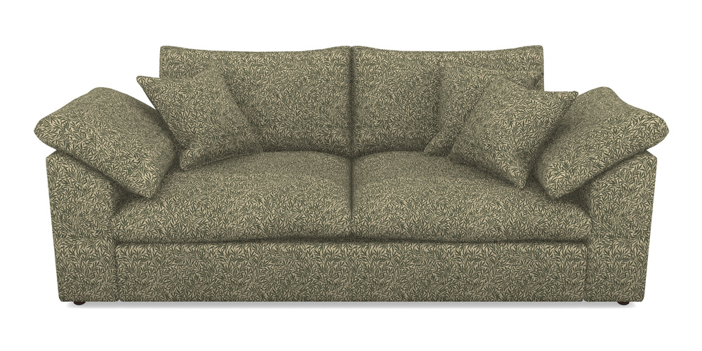 Product photograph of Big Softie Sloped Arm Sloped Arm 3 Seater Sofa In V A Drawn From Nature Collection - Willow - Dark Green from Sofas and Stuff Limited