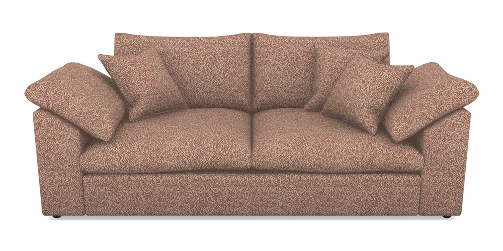 Product photograph of Big Softie Sloped Arm Sloped Arm 3 Seater Sofa In V A Drawn From Nature Collection - Willow - Red from Sofas and Stuff Limited