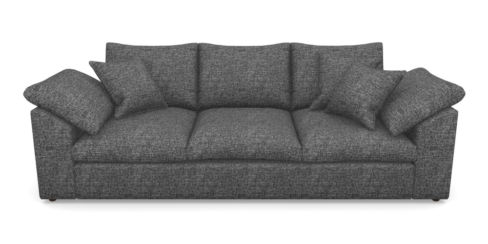 Product photograph of Big Softie Sloped Arm Sloped Arm 4 Seater Sofa In Aqua Clean Hove - Charcoal from Sofas and Stuff Limited