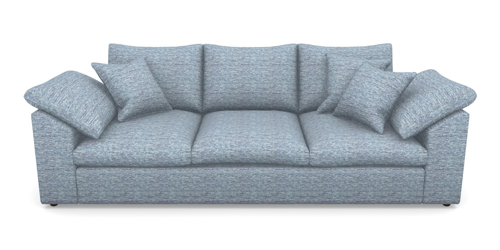 Product photograph of Big Softie Sloped Arm Sloped Arm 4 Seater Sofa In Aqua Clean Oban - Denim from Sofas and Stuff Limited