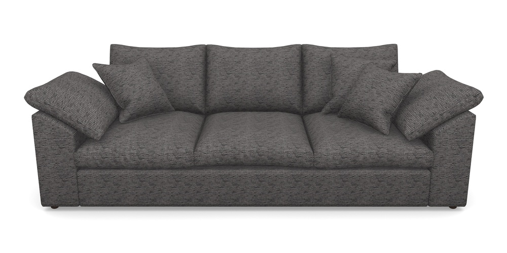 Product photograph of Big Softie Sloped Arm Sloped Arm 4 Seater Sofa In Aqua Clean Oban - Jet from Sofas and Stuff Limited
