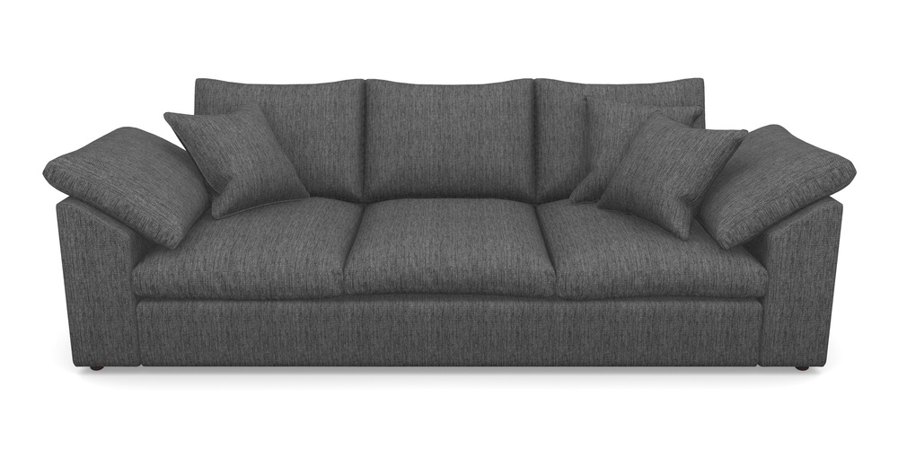 Product photograph of Big Softie Sloped Arm Sloped Arm 4 Seater Sofa In Aqua Clean Tenby - Slate from Sofas and Stuff Limited