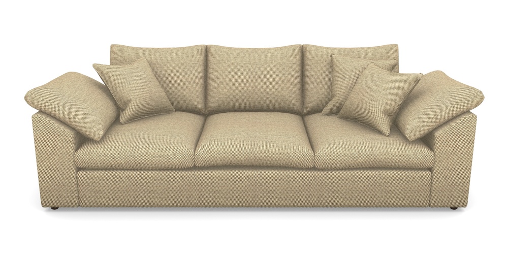 Product photograph of Big Softie Sloped Arm Sloped Arm 4 Seater Sofa In Basket Weave - Ebony from Sofas and Stuff Limited