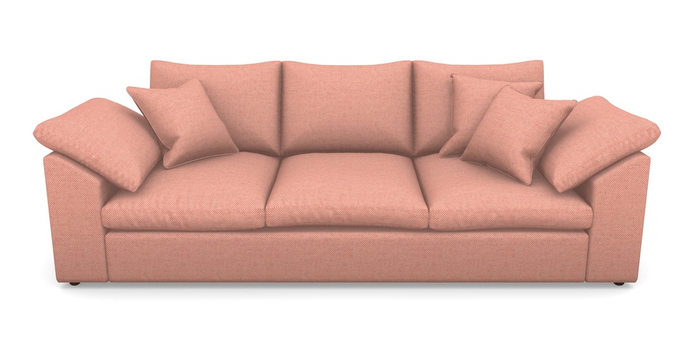 Product photograph of Big Softie Sloped Arm Sloped Arm 4 Seater Sofa In Basket Weave - Peony from Sofas and Stuff Limited