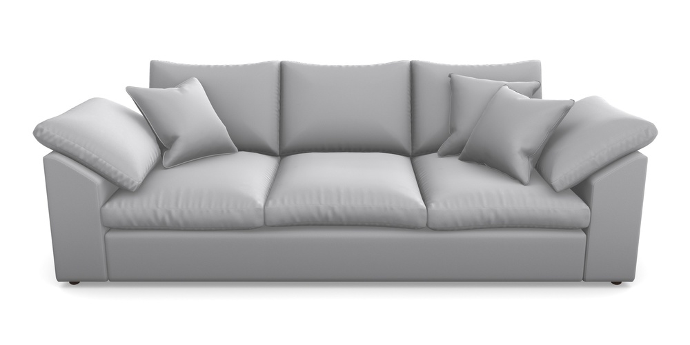 Product photograph of Big Softie Sloped Arm Sloped Arm 4 Seater Sofa In Clever Glossy Velvet - Fifty Shades from Sofas and Stuff Limited