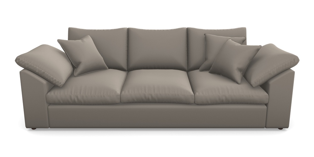 Product photograph of Big Softie Sloped Arm Sloped Arm 4 Seater Sofa In Clever Glossy Velvet - Mole from Sofas and Stuff Limited