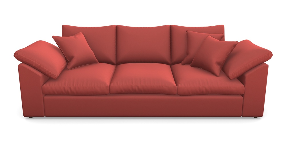 Product photograph of Big Softie Sloped Arm Sloped Arm 4 Seater Sofa In Clever Glossy Velvet - Scorched Earth from Sofas and Stuff Limited