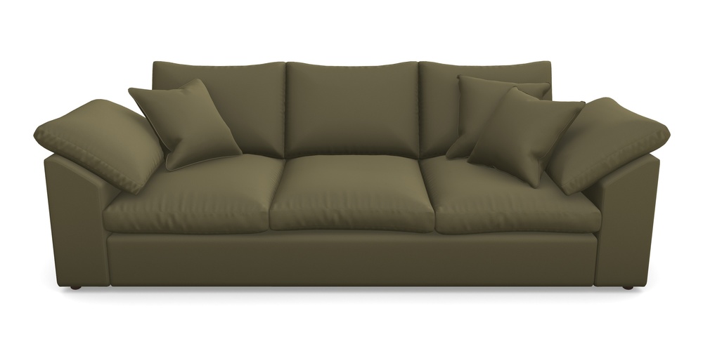 Product photograph of Big Softie Sloped Arm Sloped Arm 4 Seater Sofa In Clever Glossy Velvet - Sherwood from Sofas and Stuff Limited