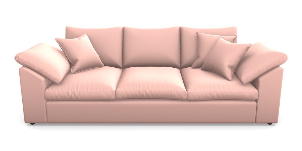 Product photograph of Big Softie Sloped Arm Sloped Arm 4 Seater Sofa In Clever Glossy Velvet - Tutu from Sofas and Stuff Limited