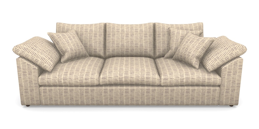 Product photograph of Big Softie Sloped Arm Sloped Arm 4 Seater Sofa In Cloth 18 - Daub - Berry from Sofas and Stuff Limited
