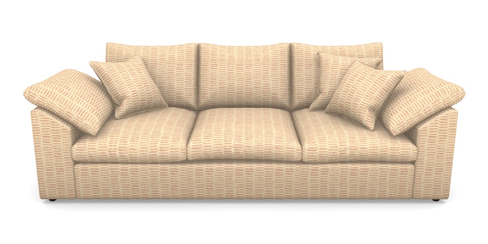 Product photograph of Big Softie Sloped Arm Sloped Arm 4 Seater Sofa In Cloth 18 - Daub - Flamingo from Sofas and Stuff Limited