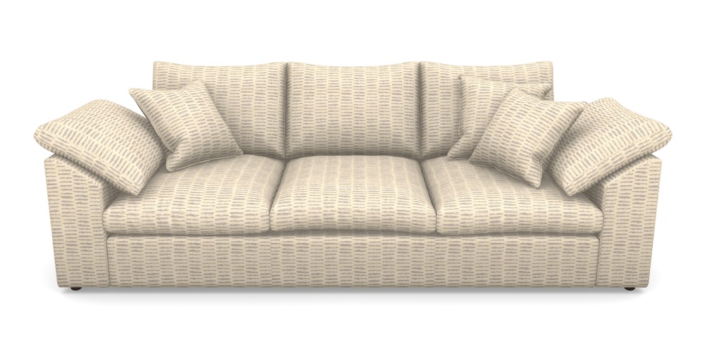 Product photograph of Big Softie Sloped Arm Sloped Arm 4 Seater Sofa In Cloth 18 - Daub - Lavender from Sofas and Stuff Limited