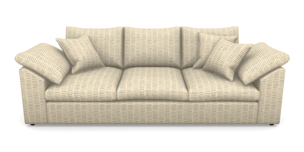 Product photograph of Big Softie Sloped Arm Sloped Arm 4 Seater Sofa In Cloth 18 - Daub - Monsoon from Sofas and Stuff Limited