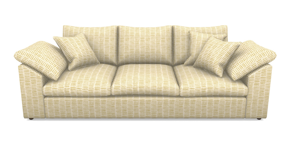 Product photograph of Big Softie Sloped Arm Sloped Arm 4 Seater Sofa In Cloth 18 - Daub - Summer from Sofas and Stuff Limited