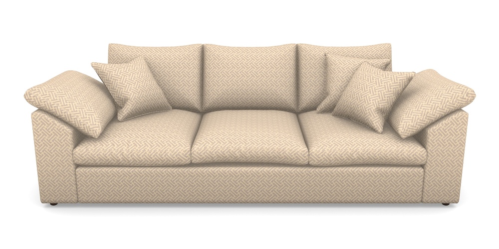 Product photograph of Big Softie Sloped Arm Sloped Arm 4 Seater Sofa In Cloth 18 - Key - Berry from Sofas and Stuff Limited