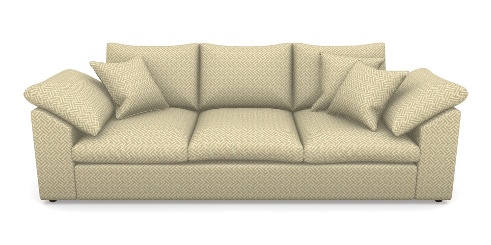 Product photograph of Big Softie Sloped Arm Sloped Arm 4 Seater Sofa In Cloth 18 - Key - Fennel from Sofas and Stuff Limited