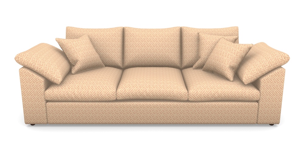 Product photograph of Big Softie Sloped Arm Sloped Arm 4 Seater Sofa In Cloth 18 - Key - Flamingo from Sofas and Stuff Limited