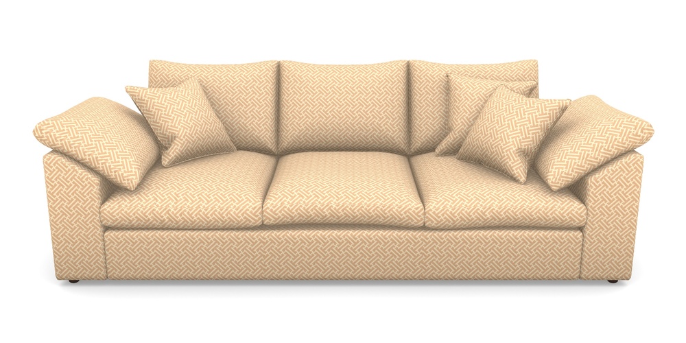 Product photograph of Big Softie Sloped Arm Sloped Arm 4 Seater Sofa In Cloth 18 - Key - Fudge from Sofas and Stuff Limited