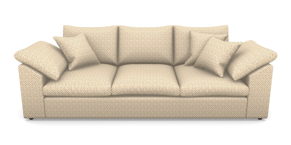 Product photograph of Big Softie Sloped Arm Sloped Arm 4 Seater Sofa In Cloth 18 - Key - Lavender from Sofas and Stuff Limited