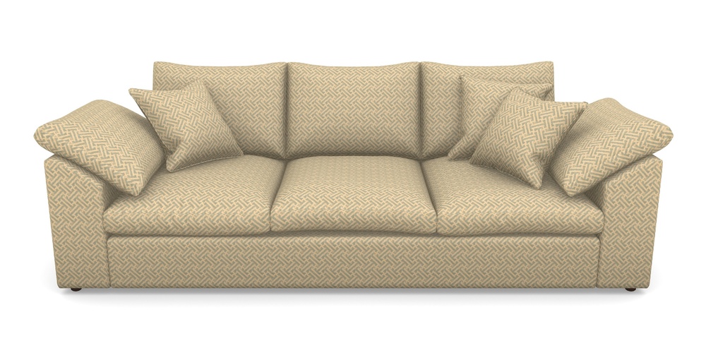 Product photograph of Big Softie Sloped Arm Sloped Arm 4 Seater Sofa In Cloth 18 - Key - Monsoon from Sofas and Stuff Limited