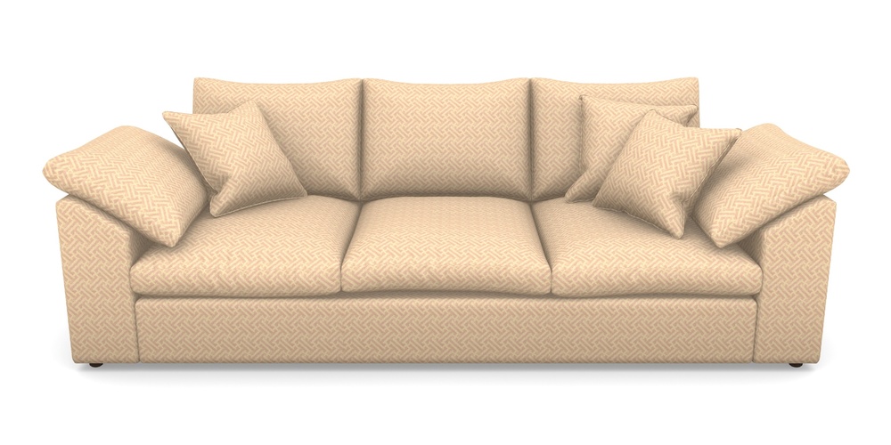 Product photograph of Big Softie Sloped Arm Sloped Arm 4 Seater Sofa In Cloth 18 - Key - Rose from Sofas and Stuff Limited